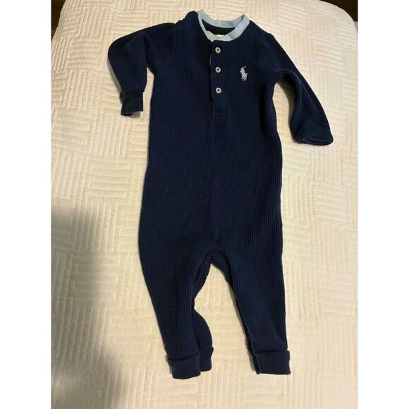 Polo by Ralph Lauren Other - Polo Ralph Lauren Infant Boy 6 month Thernal One Piece Romper